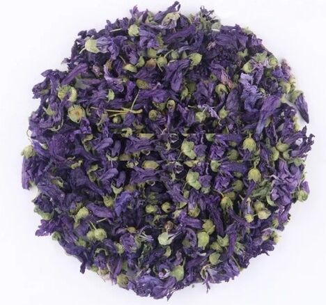 Žāvēti violetie ziedi